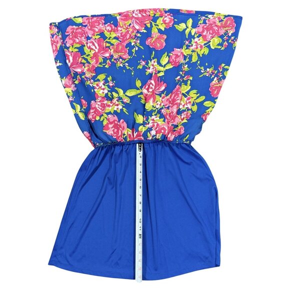 Q&A Size M Women Floral Sleeveless Midi Dress With Rope Tie Neck - Picture 7 of 9